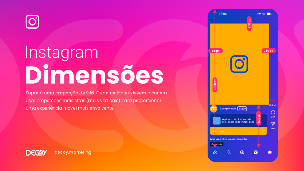 margem de segurança anúncios instagram